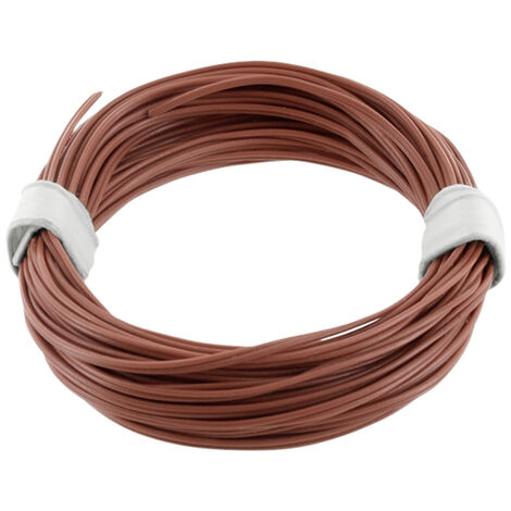 econ connect KZL2X008BR5 Litze  2 x 0.08 mm² Braun 5 m