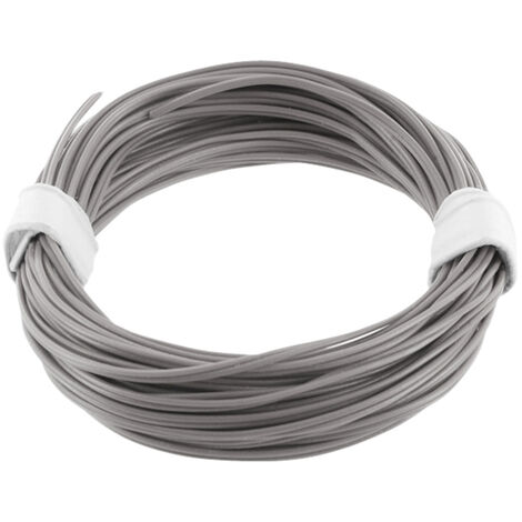 econ connect KZL2X008GR5 Litze  2 x 0.08 mm² Grau 5 m