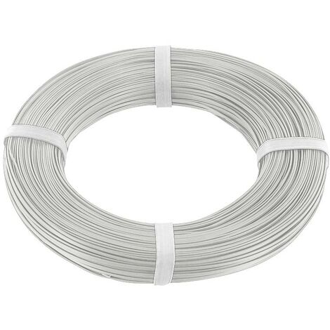 econ connect KZL2X008WS100 Fil de câblage 2 x 0.08 mm² blanc 100 m C891562