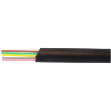 econ connect MPFK6SW Cavo piatto Nero 100 m