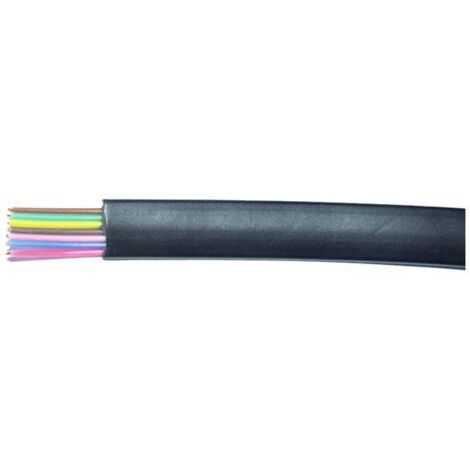 econ connect MPFK8SW Cavo piatto Nero 100 m