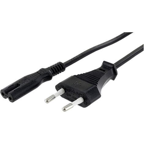 econ connect NK8SW0,9 Strom Netzkabel  Schwarz 0.9 m