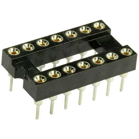 econ connect PZ14AW Support de circuits intégrés Nombre de pôles: 14 contacts de précision 1 pc(s) Tube S597812
