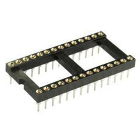 econ connect PZ28CB Support de circuits intégrés Nombre de pôles: 28 contacts de précision 1 pc(s) Tube S597872