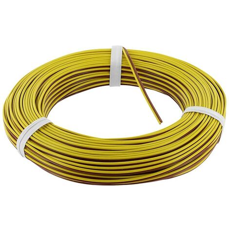 econ connect ZKL014GEBR50 Fil de câblage 2 x 0.14 mm² jaune, marron 50 m C891282
