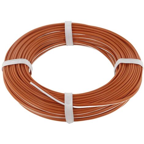 econ connect ZKL05WSOR20 Fil de câblage 2 x 0.5 mm² blanc, orange 20 m C891142