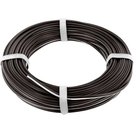 econ connect ZKL05WSSW20 Fil de câblage 2 x 0.5 mm² blanc, noir 20 m C891162