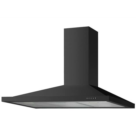 Econolux ART10942 100cm Chimney Cooker Hood Black