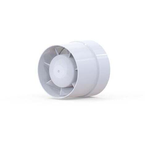 Economical extractor fan 100 mm, 12 W/130 m3, linear extractor with axial drive: bathroom, kitchen, cellar.