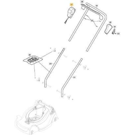 ÉCONOMISER SCHUKO L=1130mm ORIGINE STIGA - 381600564/0