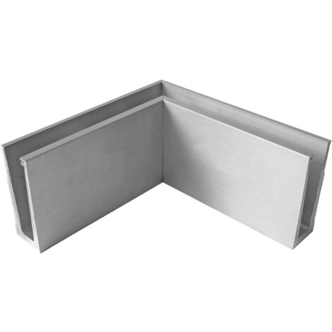 Economy Innenecke 219x219mm für Bodenprofile Eco 0004 Eckteil, Edelstahl-Effekt