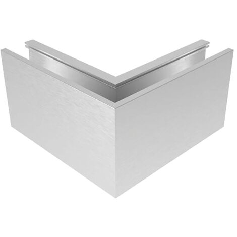 Economy Innenecke für Bodenprofile Eco 0004, Aluminium silber eloxiert