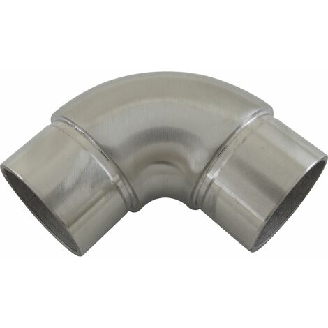 ECONOMY Rundbogen 90° für Rohr ø 42,4 x 2,0 mm,Edelstahl geschliffen V2A