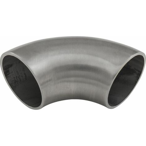 ECONOMY Schweissfitting 90° für Rohr ø 42,4 x 2,0 mm,Edelstahl geschliffen V2A