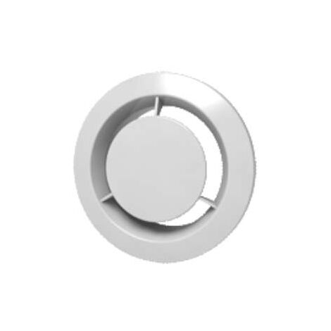 Econoname – Bouche d'extraction ronde 125mm – Fixe pour VMC double flux – Plastique – Pour espaces confinés – Installation facile