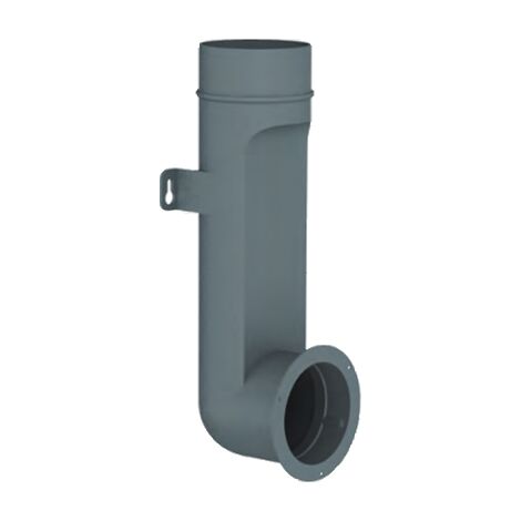Econoname – Plenum terminal coudé pour bouche Diam 80 mm – PTC7580 – Piquage 75/80 mm – Plastique durable pour systèmes VMC