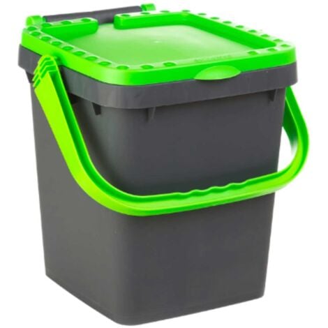 Ecoplast  Pattumiera per Raccolta Differenziata 20 Lt, Bidone Spazzatura VERDE