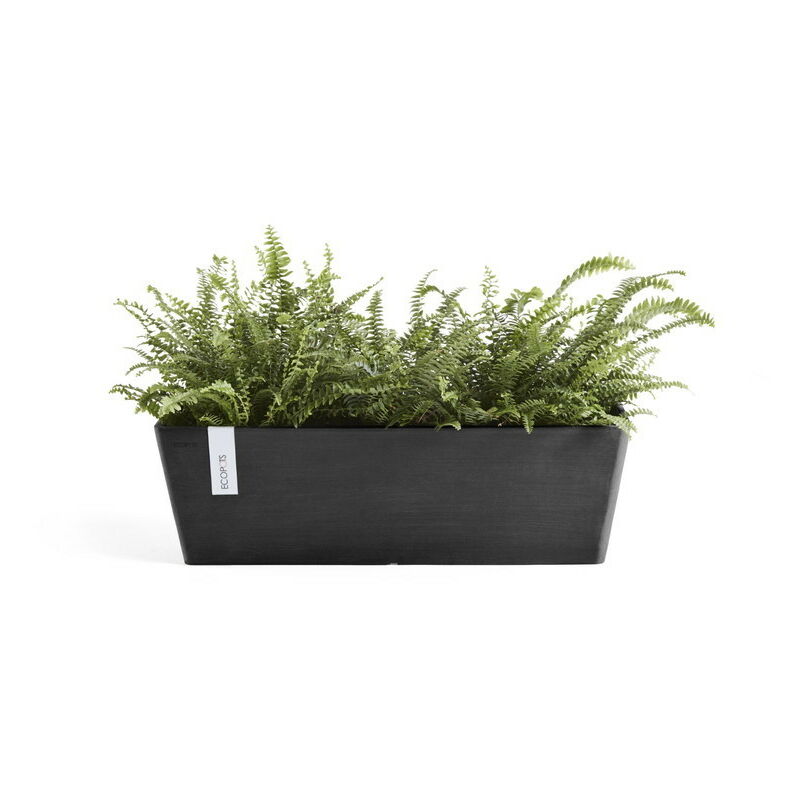 Pot Rectangulaire Bruges 45 Gris Foncé - 45 x 17 x h. 17 cm - 9,7 l - Ecopots