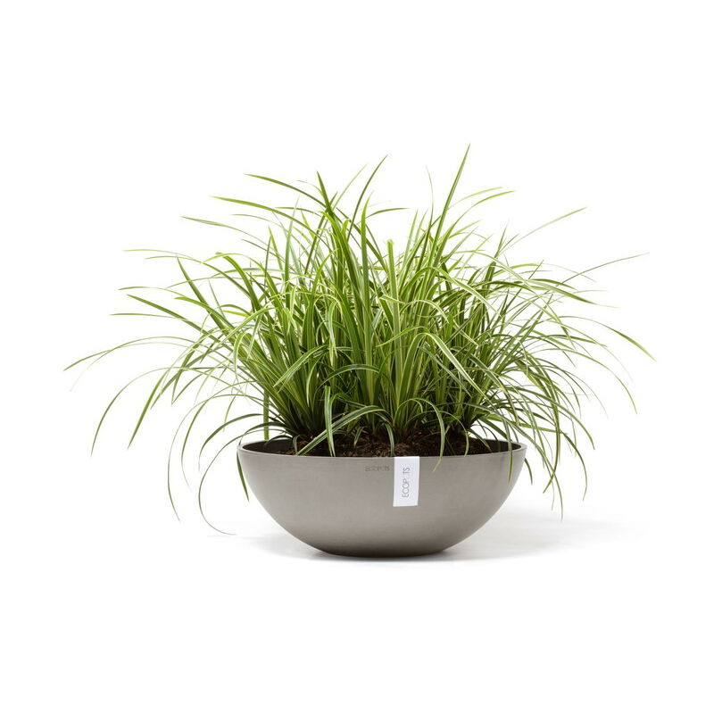 Pot Rond Vienna 50 Taupe - ø 50 x h. 18 cm - 22,3 l - Ecopots