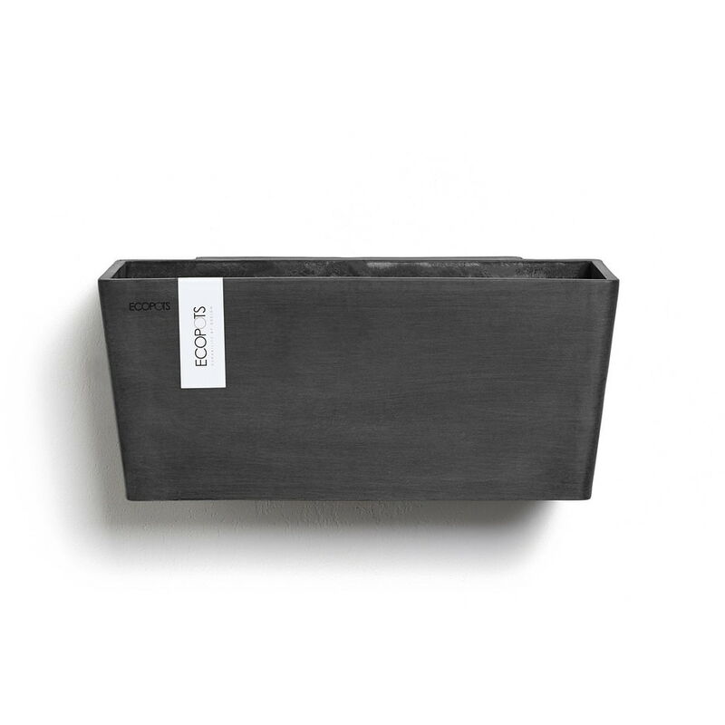Pot suspension mural Manhattan Wall m Gris Foncé - 35 x 17,2 x h. 15 cm - 5,6 l - Ecopots