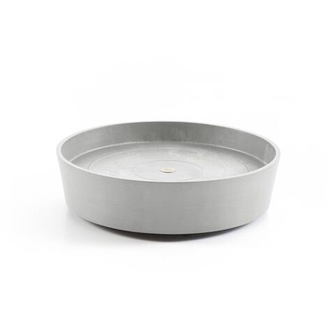 ECOPOTS SOTTOVASO ROTONDO AMSTERDAM D29X3CM GRIGIO CHIARO