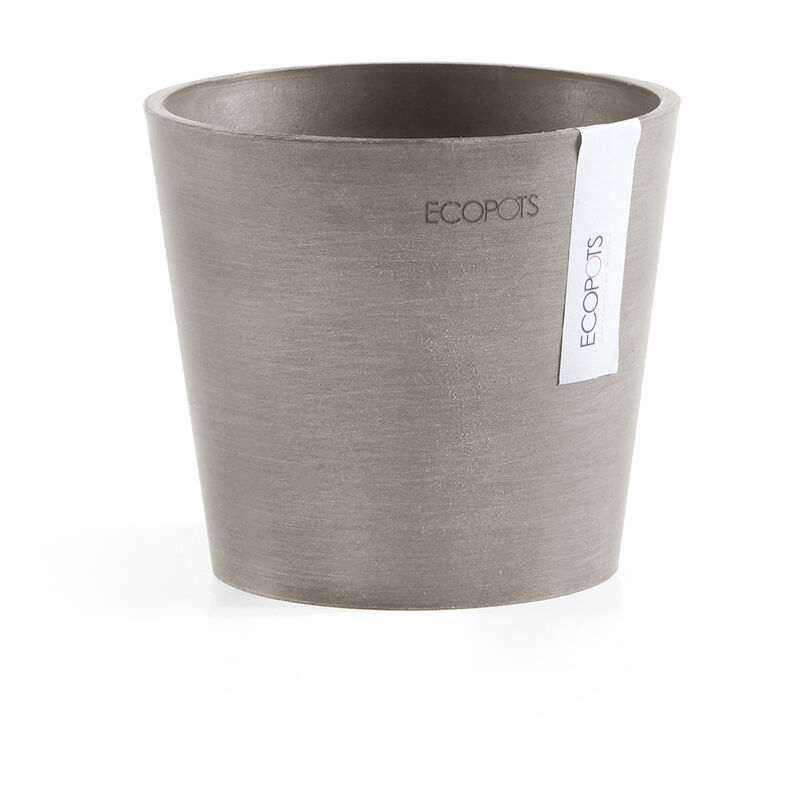 Ecopots - amsterdam mini vase D13x11 4CM taupe