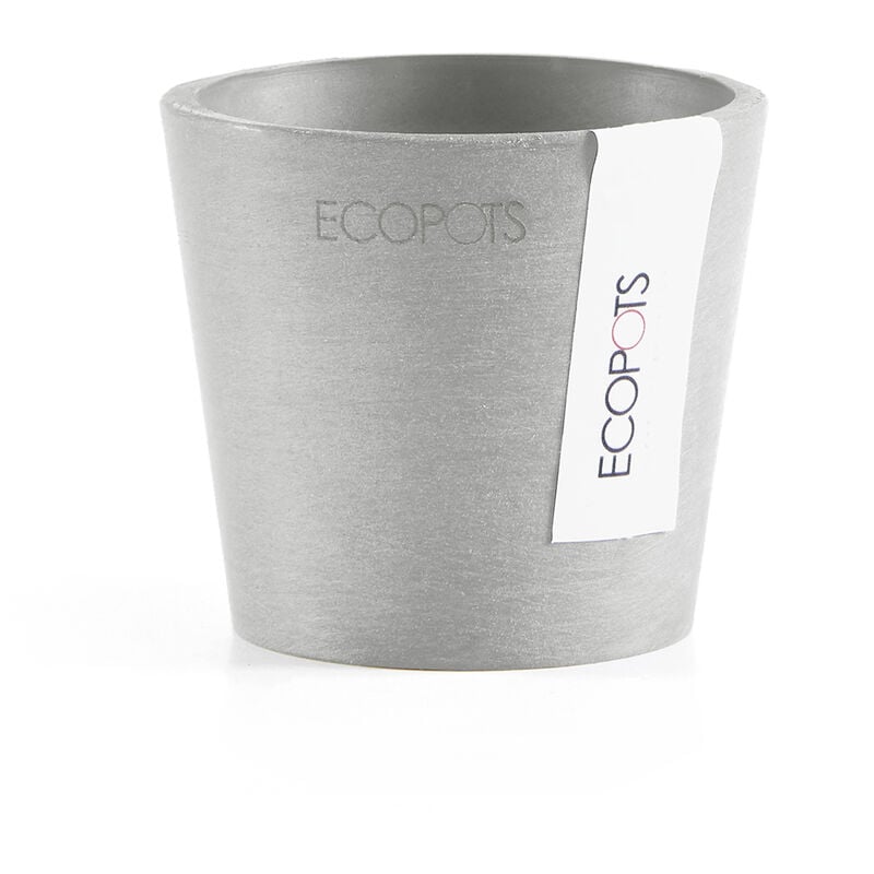 Ecopots - amsterdam mini vase D8x7CM gris clair