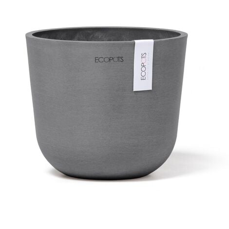 ELHO - Vaso da fiori - Greensense Aqua Care Square 38 - Grigio antracite -  Interno/esterno - Ø 38 x H 38,9 cm