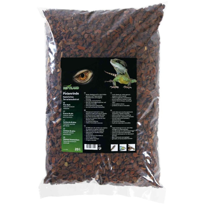 Ecorce de pin 20 Litres Substrat Naturel pour Terrarium - animallparadise