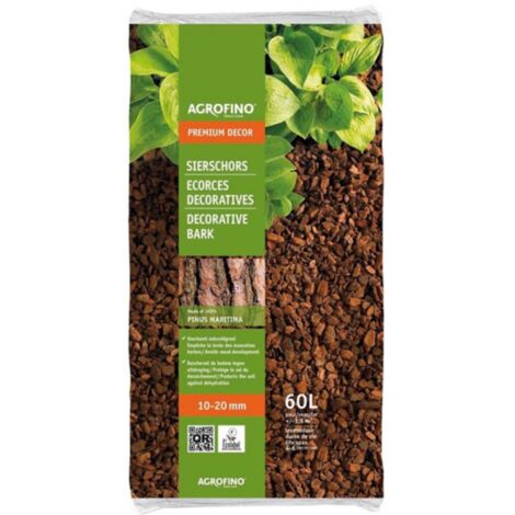 Ecorces décoratives Agrofino PREMIUM DECOR 60L 10/20mn