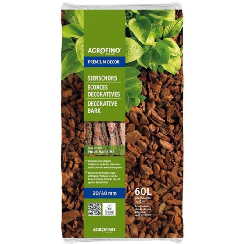 Ecorces décoratives Agrofino premium decor 60L 20/40mn