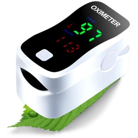 Ecosa Pulsoximeter Messgerät Sauerstoff Puls SpO2 Messgerät Hohe Messgenauigkeit SpO-2 Pulsoxymeter Fingerpulsoximeter mit LED-Anzeige Durchschnittliche Herzfrequenz (bpm PR) Sauerstoffsättigung