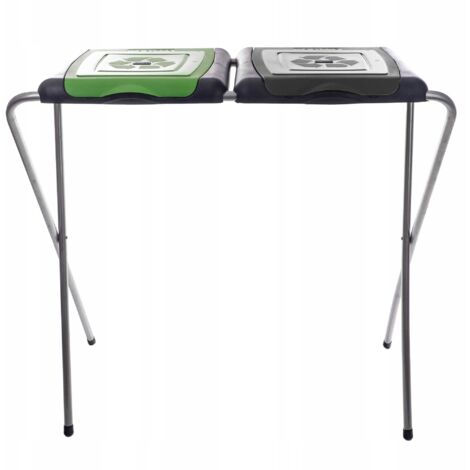 ECOselect 2 Porta sacchi per rifiuti verde-nero
