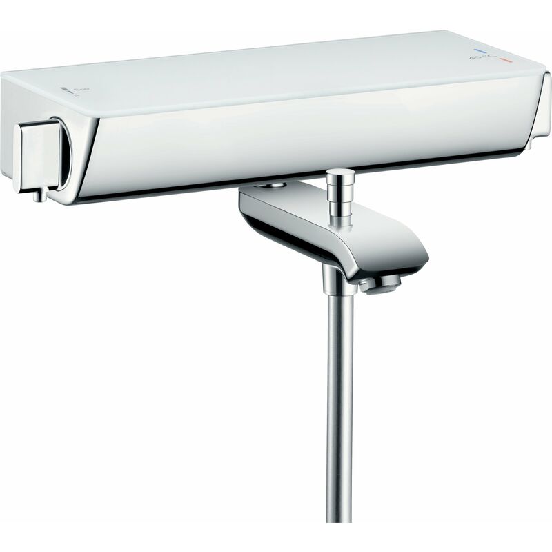 

Hansgrohe Select Ecostat Termostato de baño de superficie, 13141, color: Cromado / Blanco - 13141400