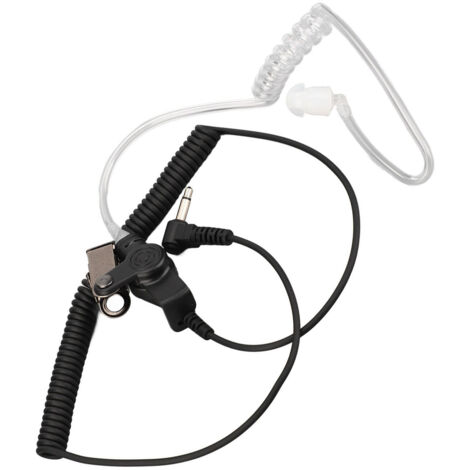 Écouteur Professionnel 3,5mm pour Talkie-Walkie, Microphone Main Radio Bidirectionnelle, Compatible Téléphone Portable MP3 MP4