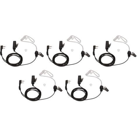 Écouteur talkie-walkie pour casque de surveillance, oreillette radio bidirectionnelle avec communication mains libres en polyuréthane durable, bouchon d'oreille en silicone souple-AquaForge