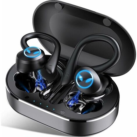 Écouteurs sans Fil Bluetooth 5.0 avec réduction de Bruit écouteurs Sportifs avec IPX7 écouteurs stéréo étanches dans l'oreille Intégré HD Mic Casques pour/Android/iOS 