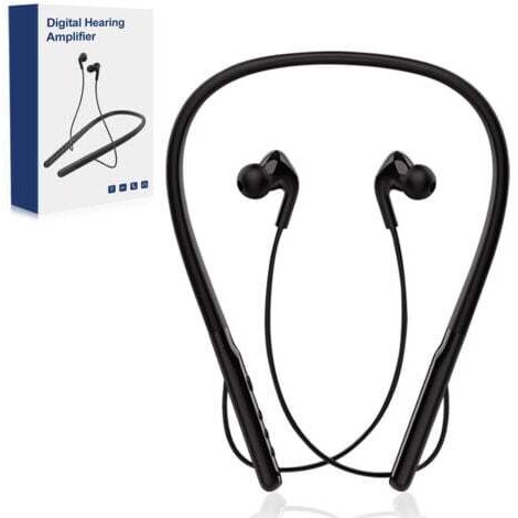 Écouteurs Bluetooth sans Fil Tour de Cou Casque d'écoute auxiliaire Bluetooth adapté aux personnes âgées surdité réduction de bruit modèle rechargeable,TRIMEC