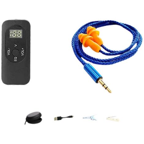 Écouteurs de protection auditive Bluetooth avec récepteur, bouchons d'oreille et récepteur
