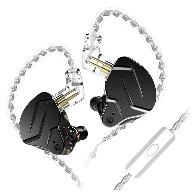Écouteurs intra-auriculaires KZ ZSN PRO X 1DD + 1BA hybrides à double pilote dynamique avec son stéréo à basses profondes, écouteurs ergonomiques et