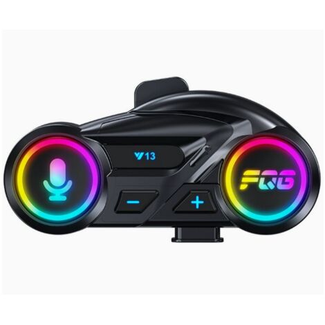 Écouteurs pour casque de moto HK&HankeY13 - Bluetooth 6.0 Double connexion, réduction de bruit, autonomie de 20 heures, assistant vocal, étanche - Compatibles avec tous les casques