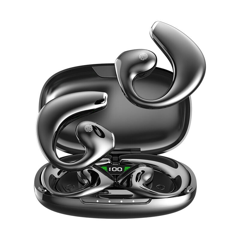 Couteurs sans fil Bluetooth non intra-auriculaires crochet d'oreille binaural super autonomie de la batterie