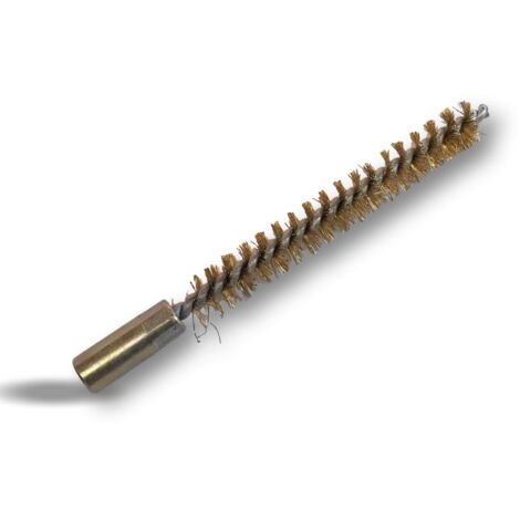 Ecouvillon LAITON Condenseur  Lot de 10  Ø 10 mm  Raccord laiton taraudé M6 femelle  Torsade en acier galvanisé  Brosse nettoyage paroi tube alésage  Kibros 4TCL10x10