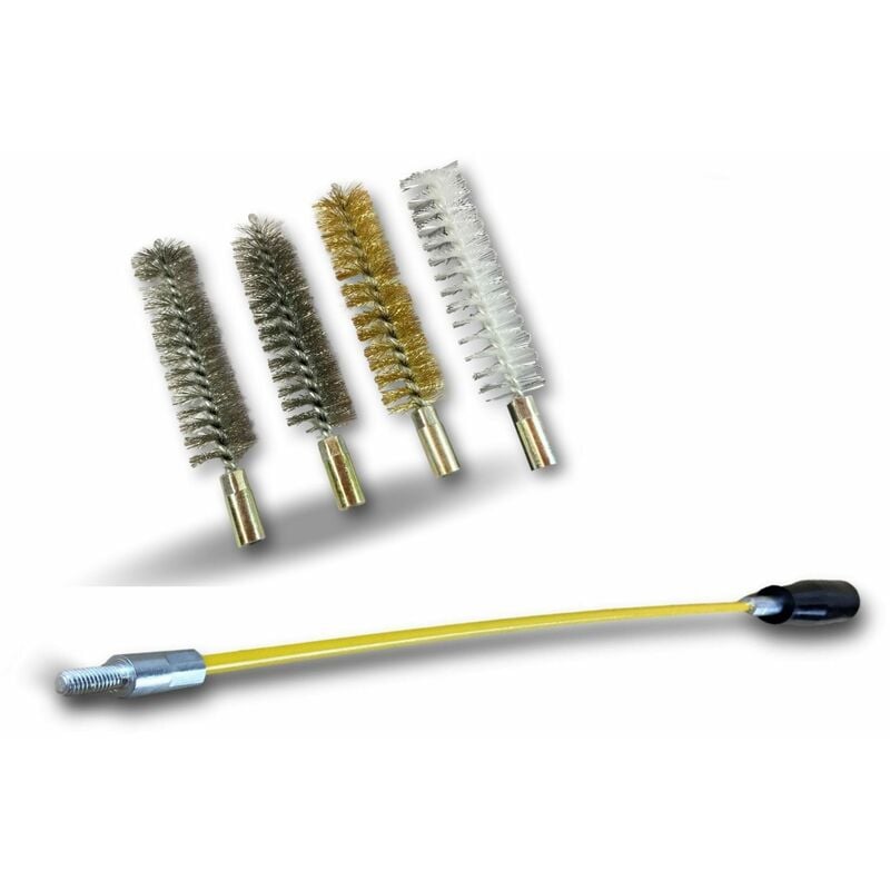 Ecouvillons Condenseurs Acier Inox Laiton Nylon 7 diamètres au choix - Acier Inox Laiton Nylon / Avec tringle - Diamètre Ø 20 mm