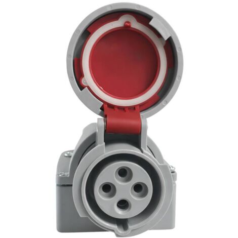 ecova 30519 presa industriale 16a 380-415 v 3p+t ip67 da parete