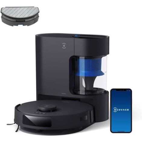 Aspirateur robot Ecovacs Deebot N20 Pro Plus – 8000 Pa d'aspiration – Autonomie 300 min – Station de vidage automatique