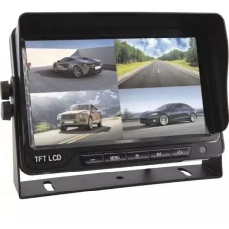 Ecran 10' fractionné 12/24v 4 entrées vidéos + sortie audio SODIFLASH - 74510
