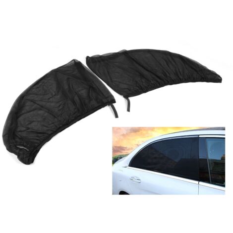 Écran Anti‑Insectes et UV pour Fenêtre Voiture [2 Pièces] - Mesh Nylon 115‑125cm - Pour 95% Modèles