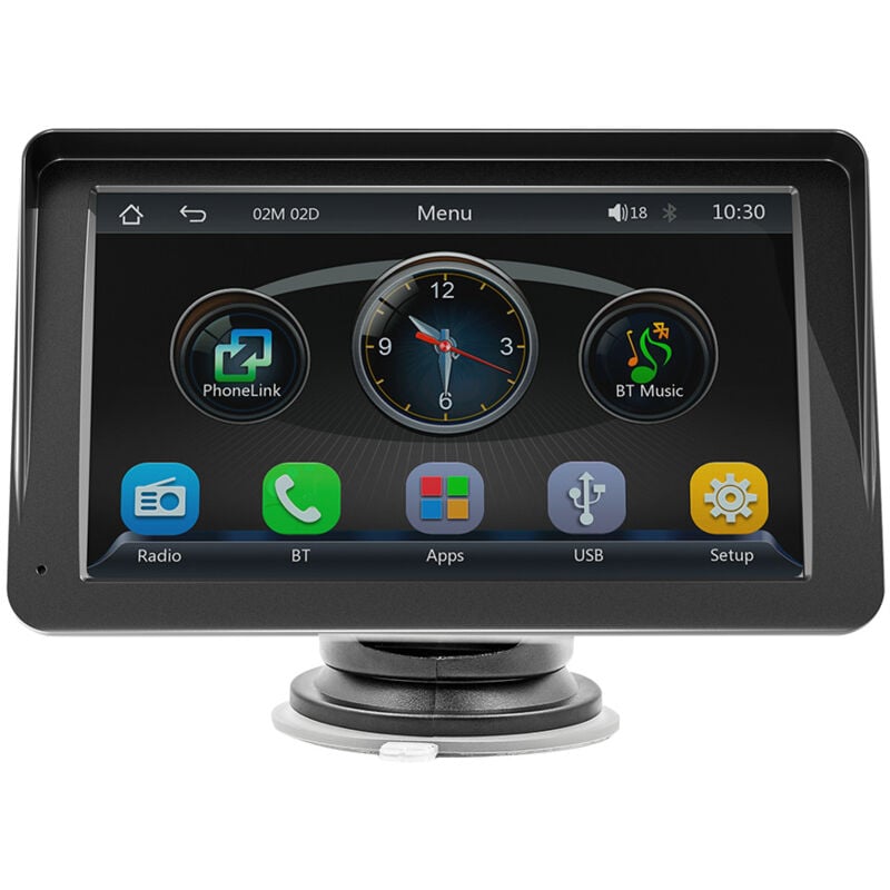 Écran Carplay sans Portable de 7 Pouces Carplay Mp5 Lecteur Mp5 de Voiture GPS Universel de Haute Qualité Noir