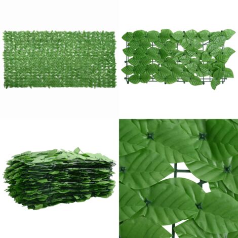 Écran de balcon avec feuilles vert 300x150 cm - Écran De Balcon - Brise Vue - Intimité - Décoration Extérieure - Parasol - Home & Living